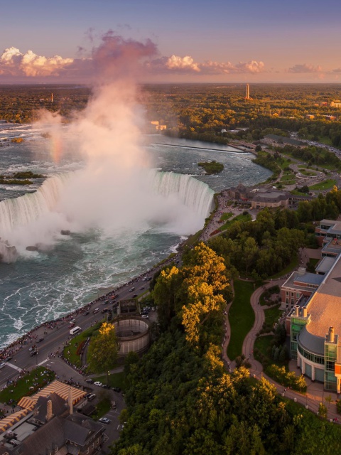 Fondo de pantalla Niagara Falls in Toronto Canada 480x640