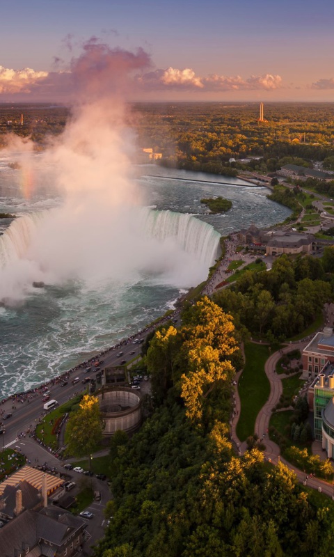 Fondo de pantalla Niagara Falls in Toronto Canada 480x800