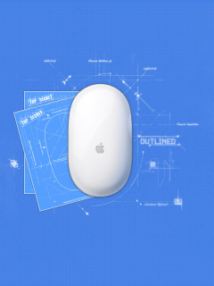 Das Apple Mouse Wallpaper 240x320