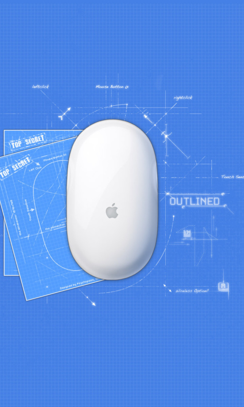Fondo de pantalla Apple Mouse 480x800