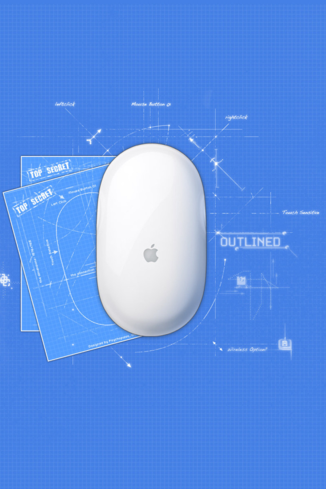 Apple Mouse wallpaper 640x960