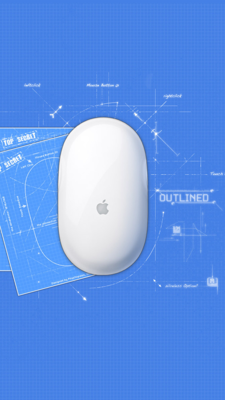 Обои Apple Mouse 750x1334