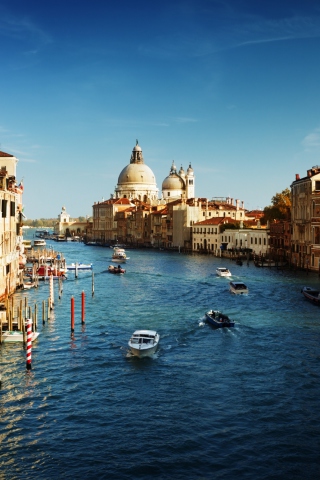 Das Venice, Italy, The Grand Canal Wallpaper 320x480