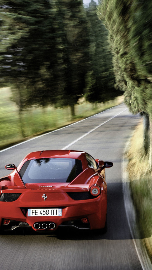 Fondo de pantalla Ferrari 640x1136