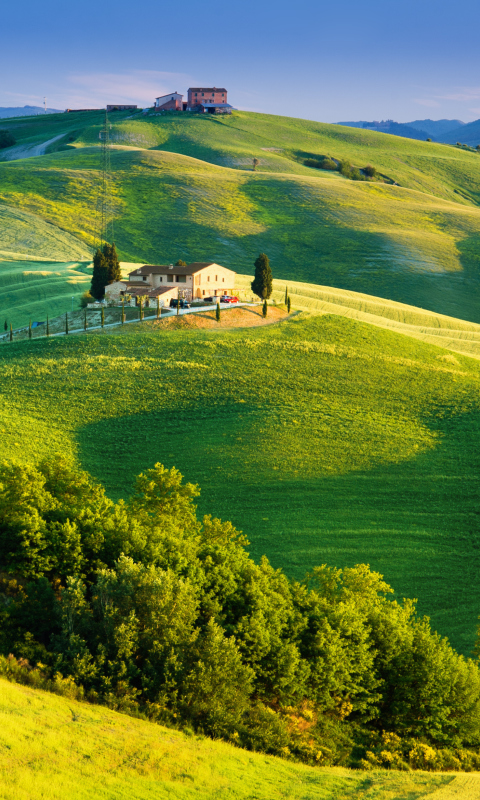 Das Italy, Tuscany Wallpaper 480x800