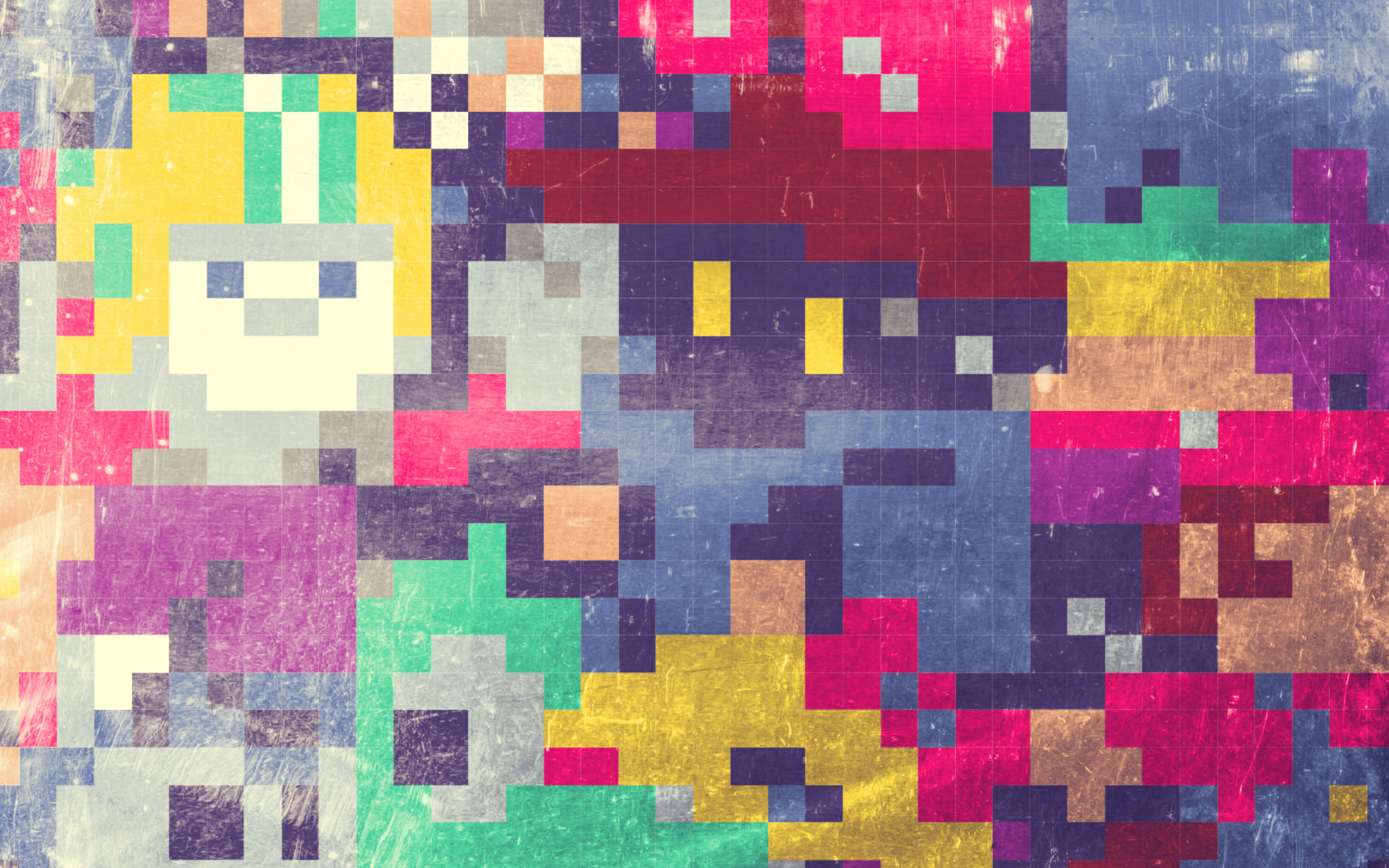 Das Colorful Mosaic Abstraction Wallpaper 2560x1600