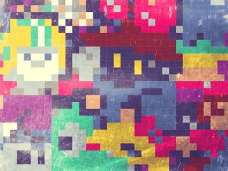 Обои Colorful Mosaic Abstraction 320x240