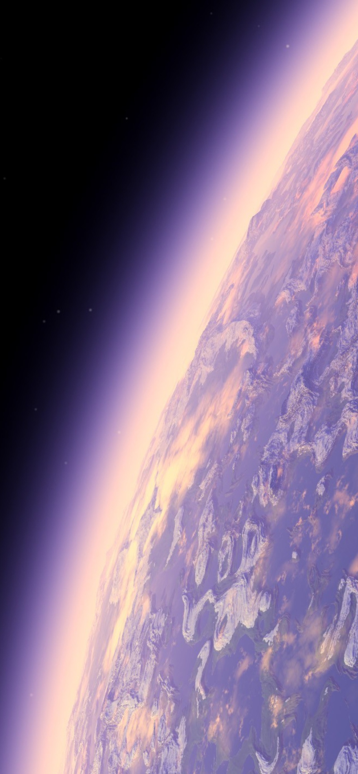 Purple Planet Wallpaper for iPhone XR