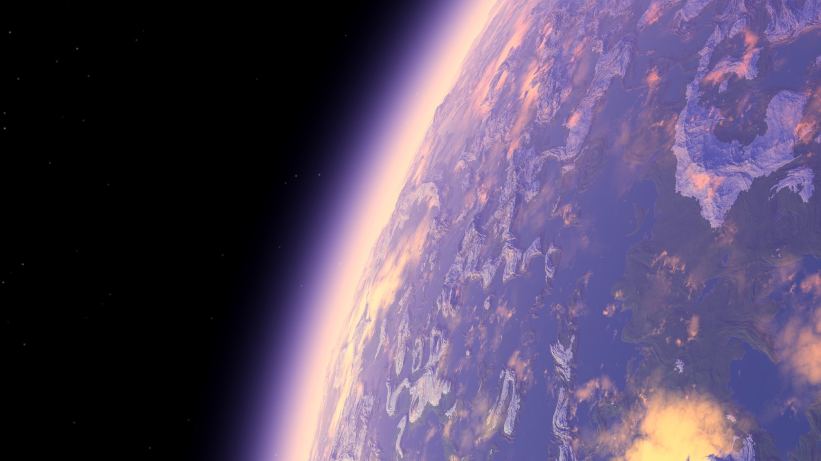 Purple Planet screenshot #1 1600x900