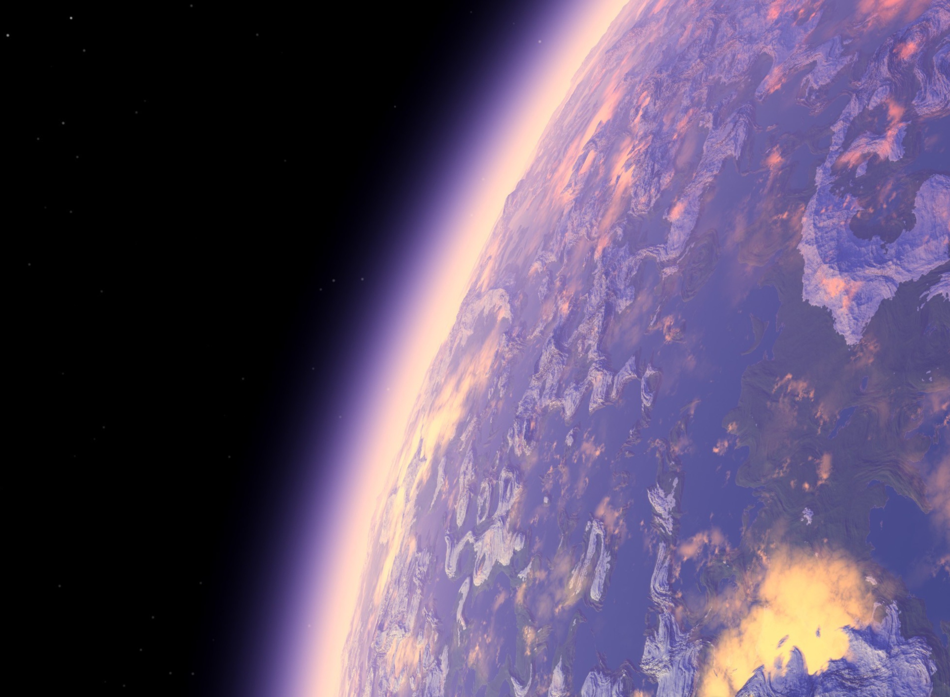 Purple Planet wallpaper 1920x1408