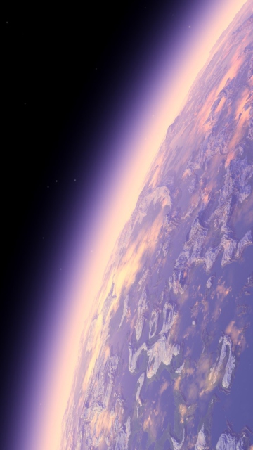 Fondo de pantalla Purple Planet 360x640