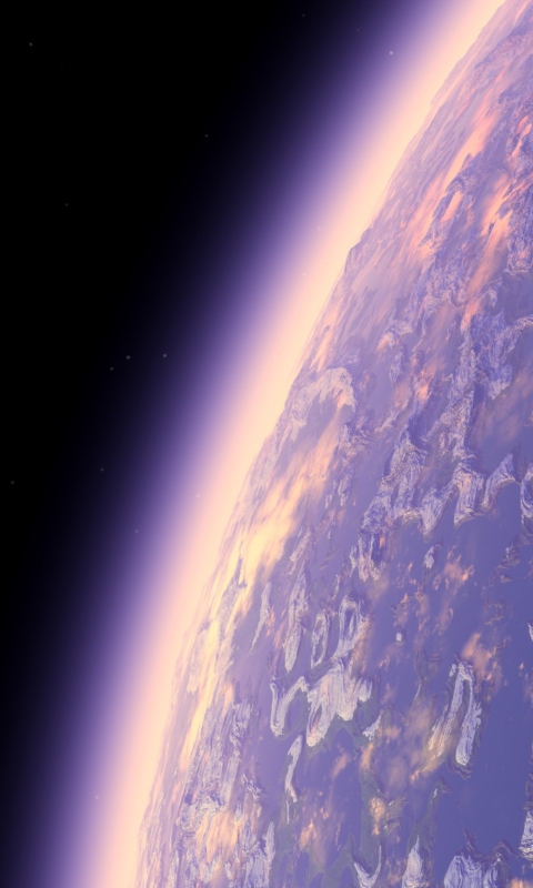 Sfondi Purple Planet 480x800