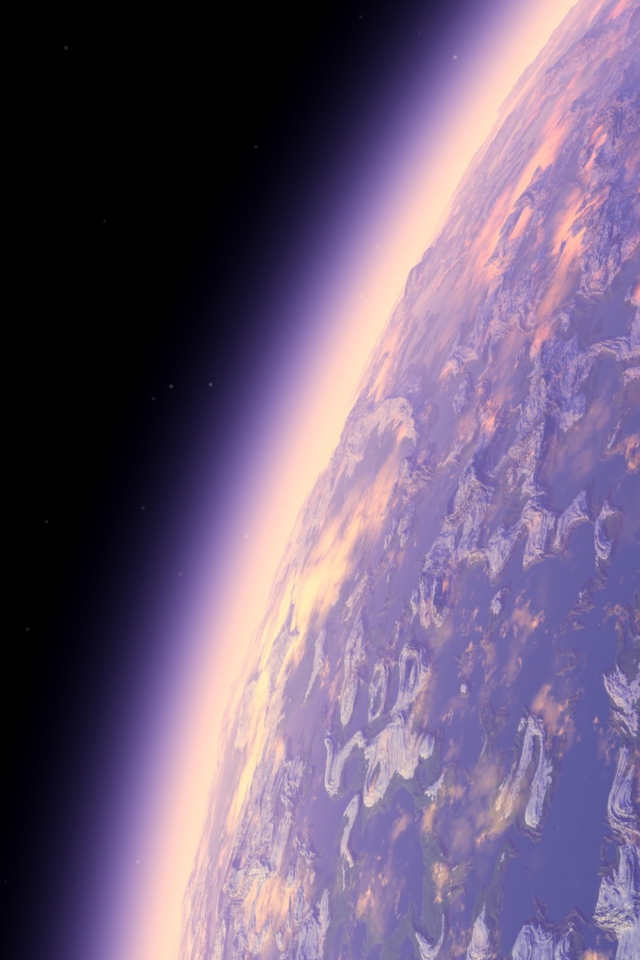 Sfondi Purple Planet 640x960