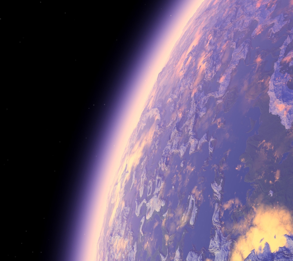 Das Purple Planet Wallpaper 960x854