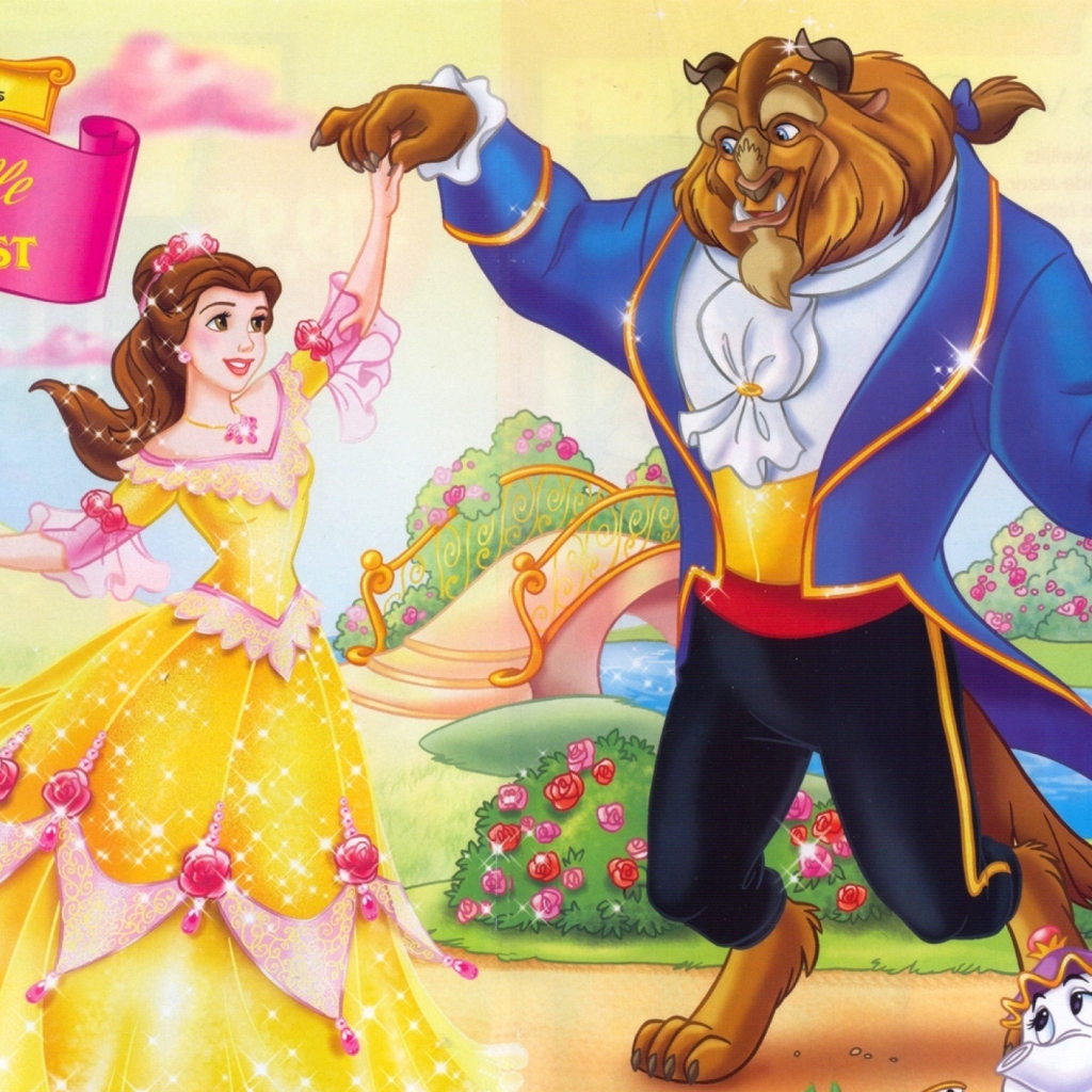 Das Princess Belle Disney Wallpaper 1024x1024