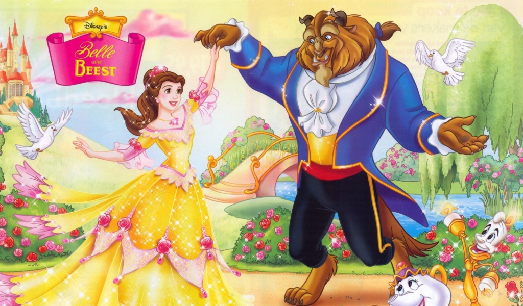 Das Princess Belle Disney Wallpaper 1024x600
