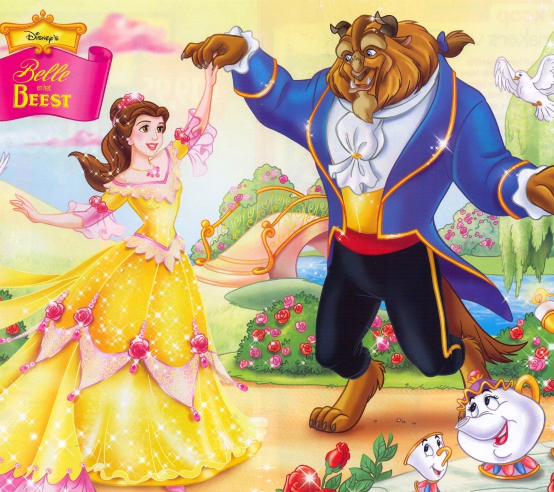 Sfondi Princess Belle Disney 1080x960