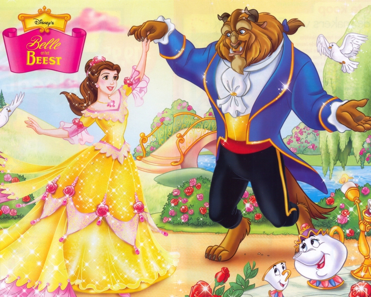 Das Princess Belle Disney Wallpaper 1280x1024
