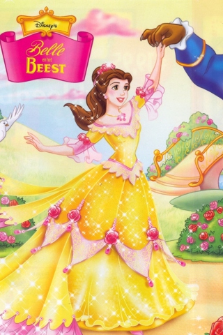 Das Princess Belle Disney Wallpaper 320x480