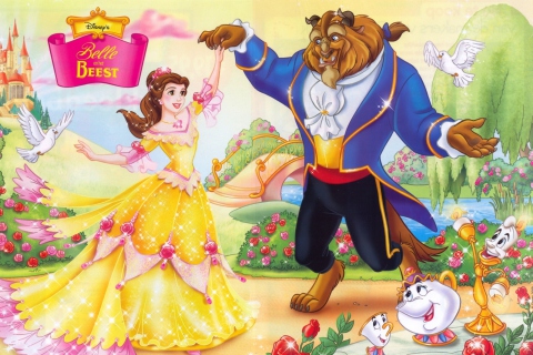 Fondo de pantalla Princess Belle Disney 480x320