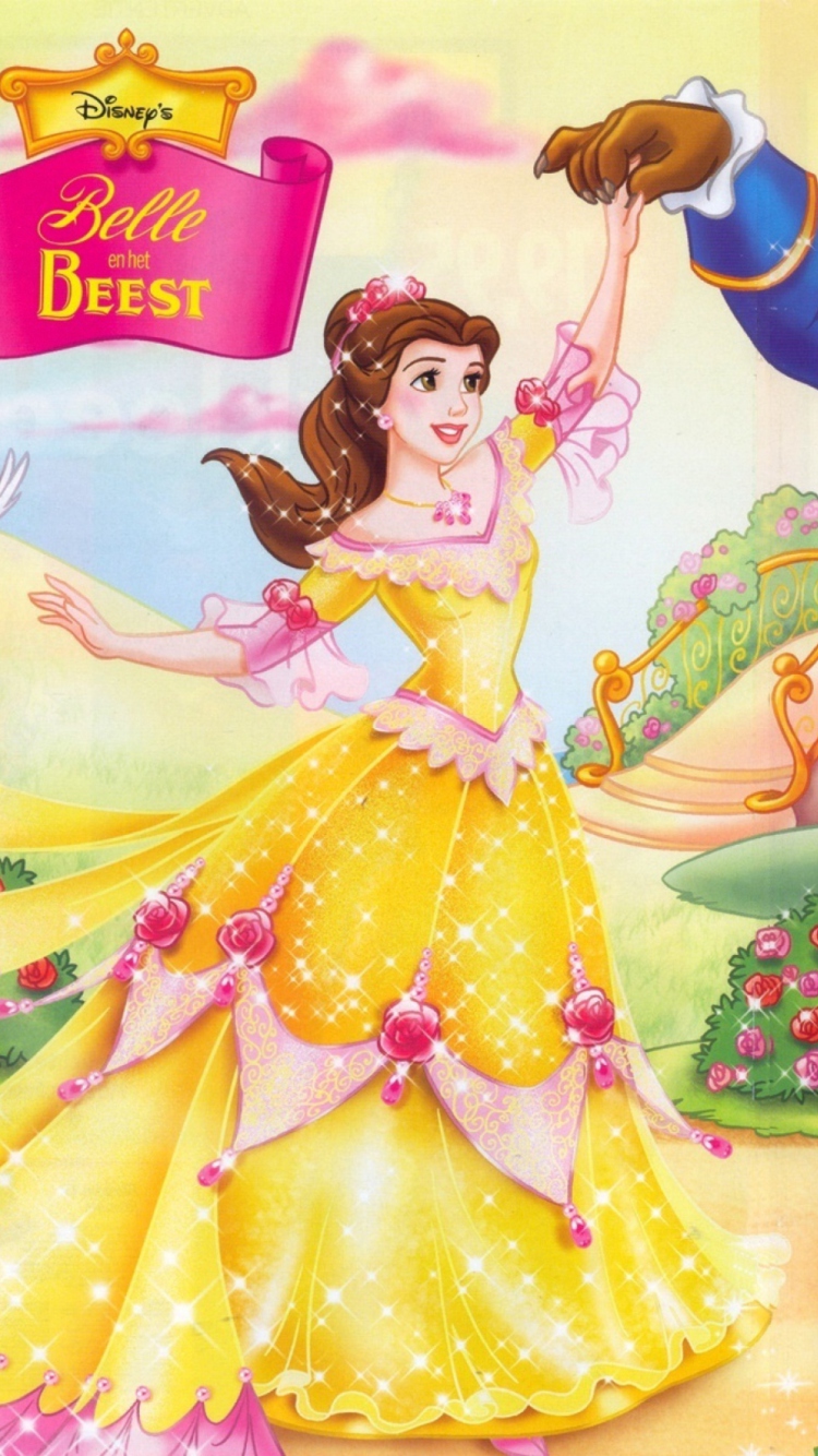 Das Princess Belle Disney Wallpaper 750x1334