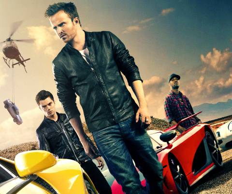 Sfondi Need for speed Movie 2014 - Aaron Paul 480x400