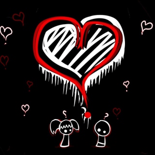 Emo Hearts - Obrázkek zdarma pro 208x208